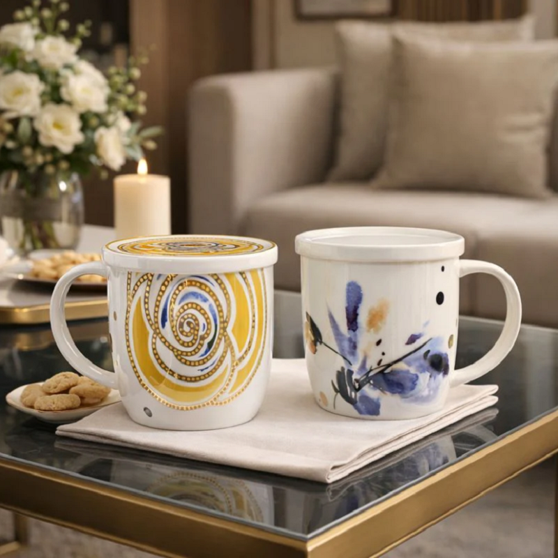 Celestial Swirl 2 Pc Tea Set