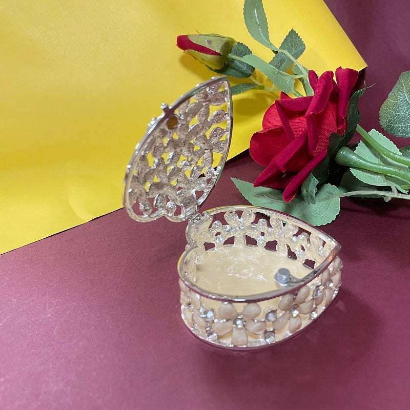 Flowers Heart Trinket Box