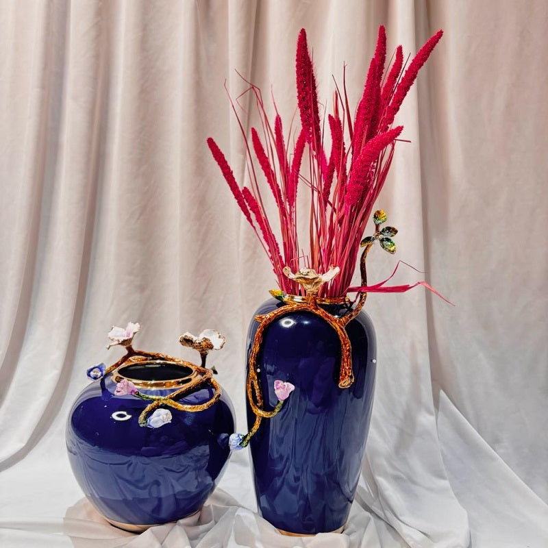 Meraki Blue Desiger Vase (M)