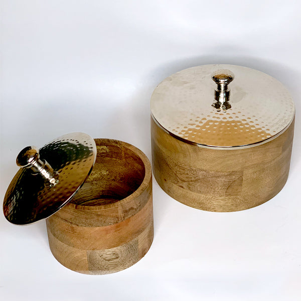 Wood Bowl with Lid