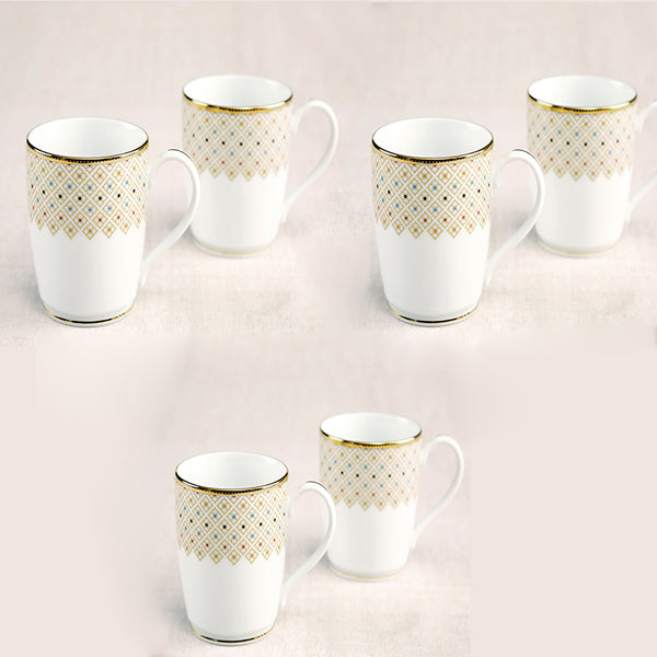 PETIE FLEUR Coffee Mugs Set of 6