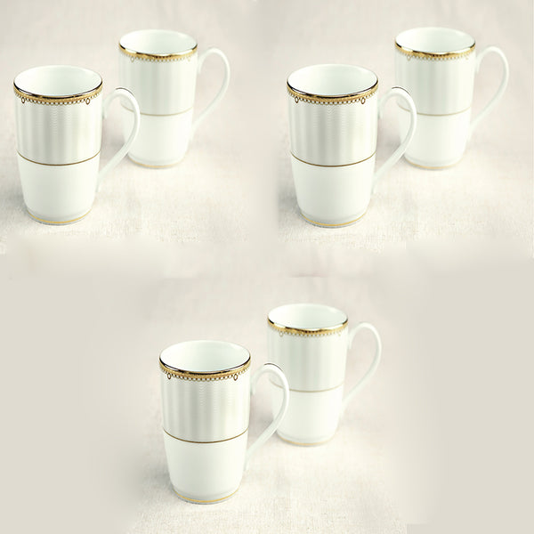 GOLDEN CHINTZ Coffee Mugs Set of 6