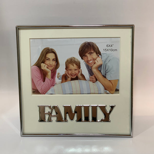 Family Photo Frame Silver