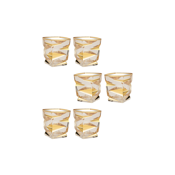Gold Glass - Set Of 6