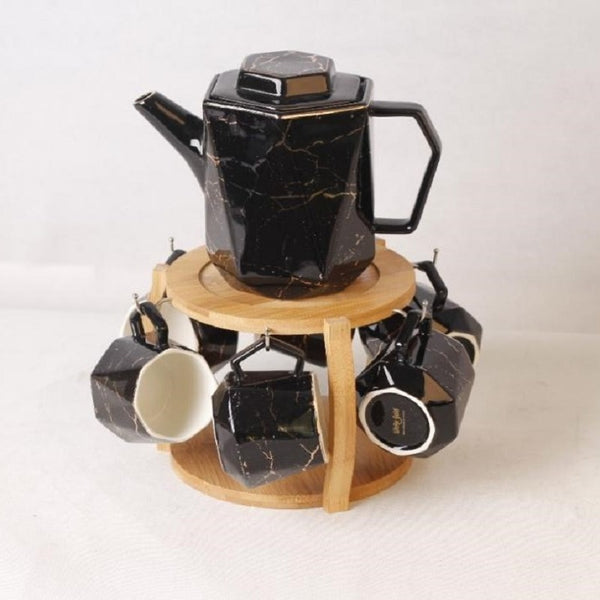 Coffee set with stand with Bambo tray