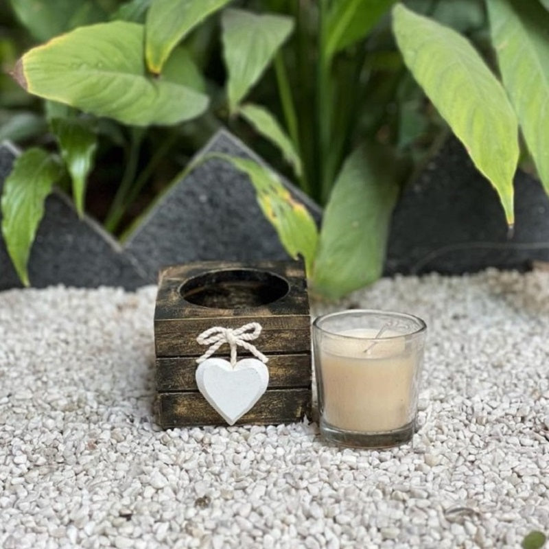 MDF Tealight W/1 Heart