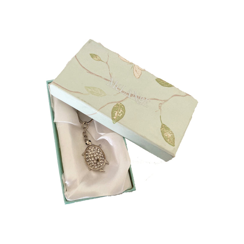 Turtle Crystal Keychain