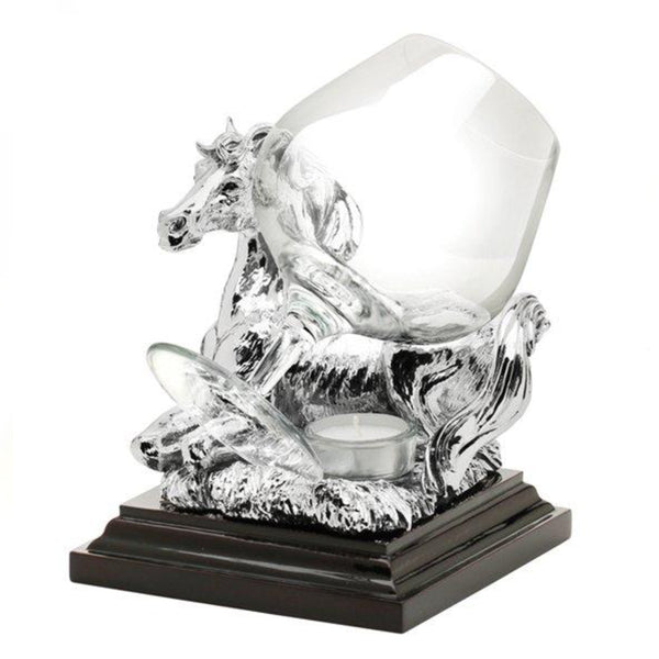 Congnac Glass With Silver Horse