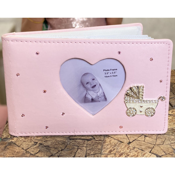 Leather Photo Frame Pink