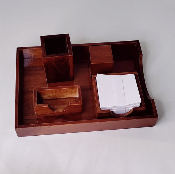 Wooden 5 pcs Office set with MDF Box