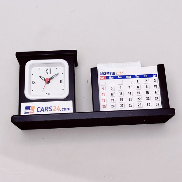 Cars24.com Desktop with Watch Calendar Memo Pad & Pen