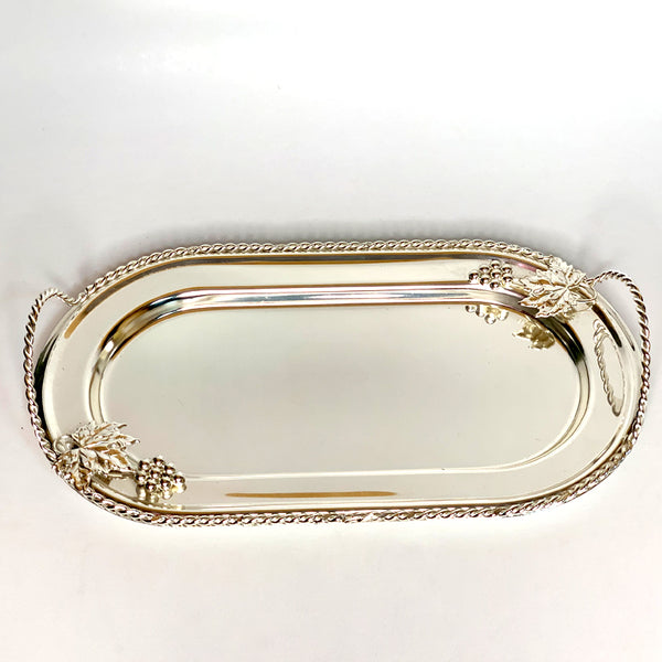 Oval Shaped Tray With Handle