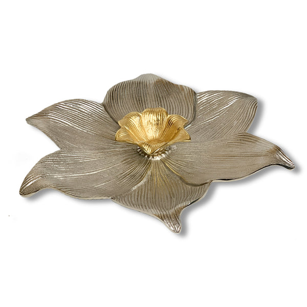 Golden Flower Platter