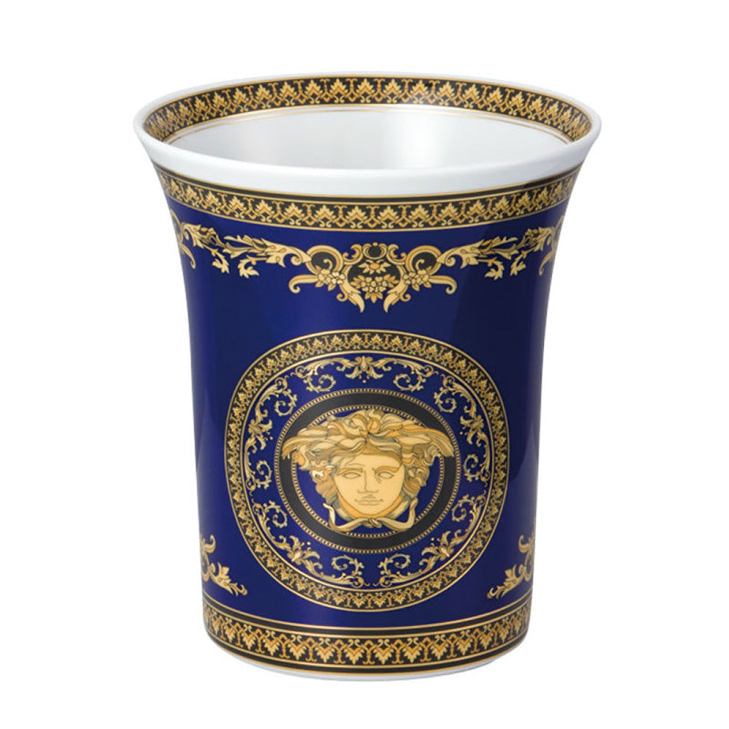 Vase, Porcelain, 7 | Medusa blue