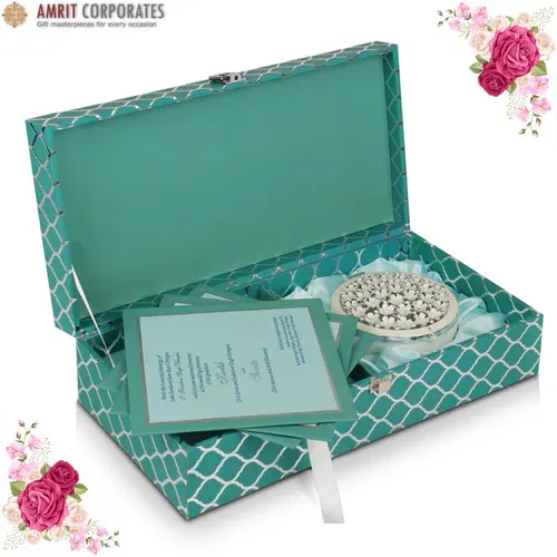 Sea Green Wedding Card