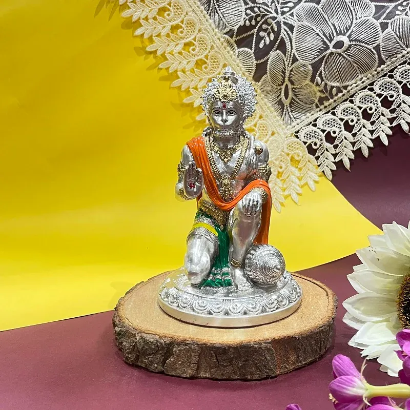 Aashirwad Hanuman Ji- Silver