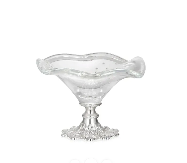 Curvy Glass Platter clear