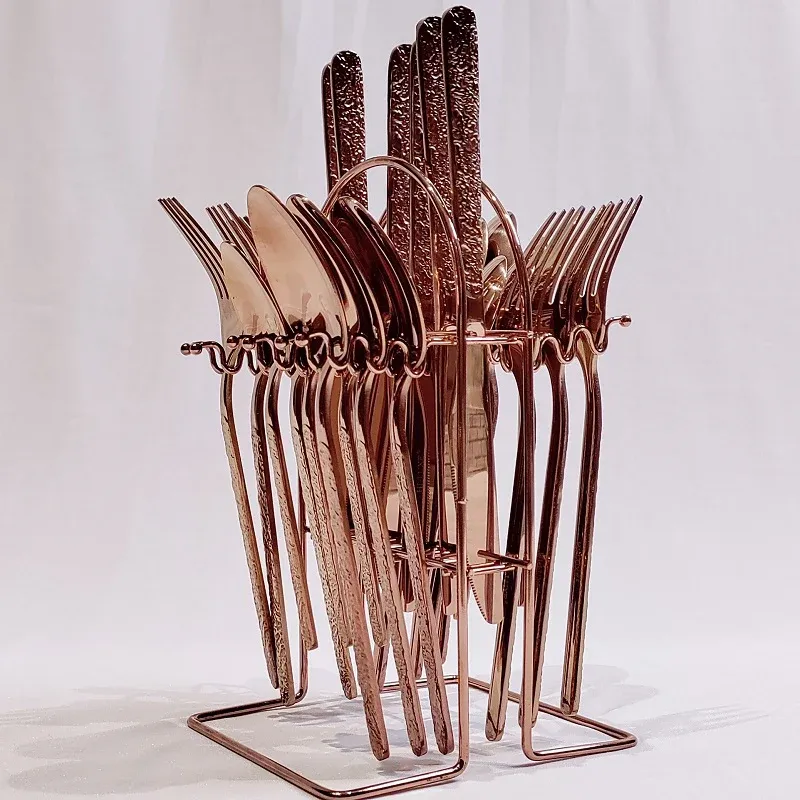 25 PC Gold Cuttlery Copper