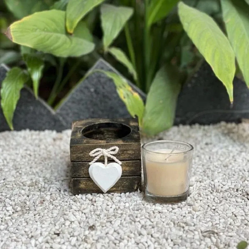 MDF Tealight W/1 Heart