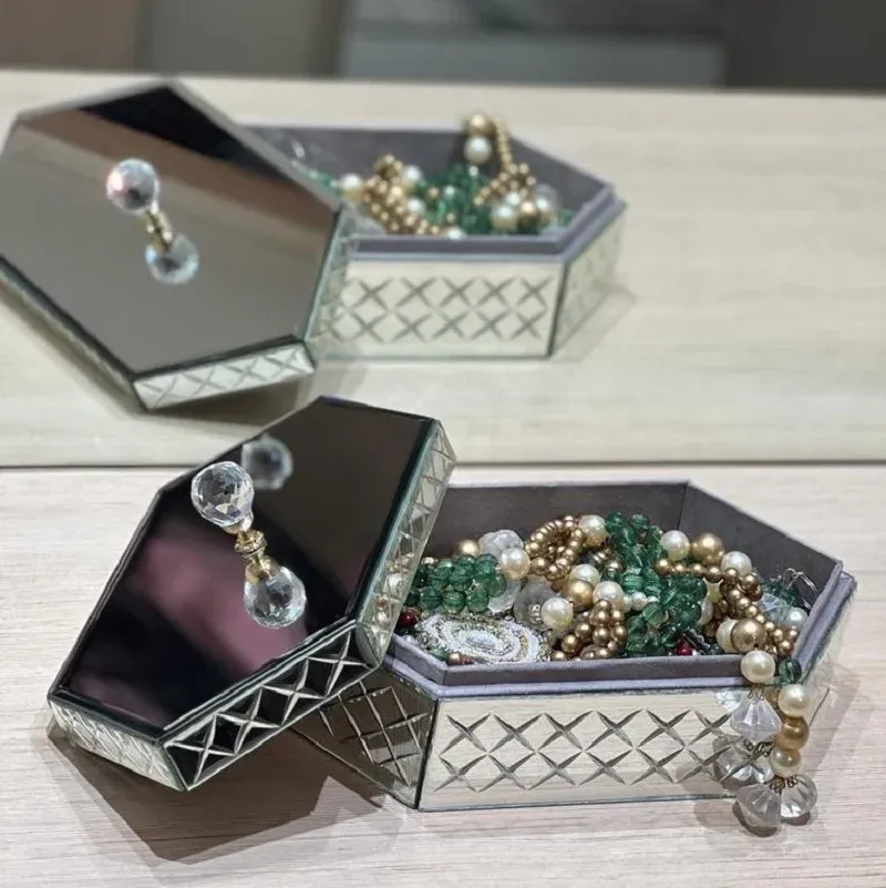 Silver Hexagon GiftBox with Cut Design