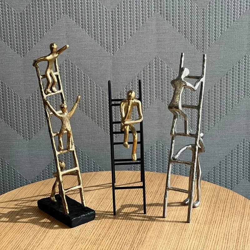 SILVER MAN WITH LADDER