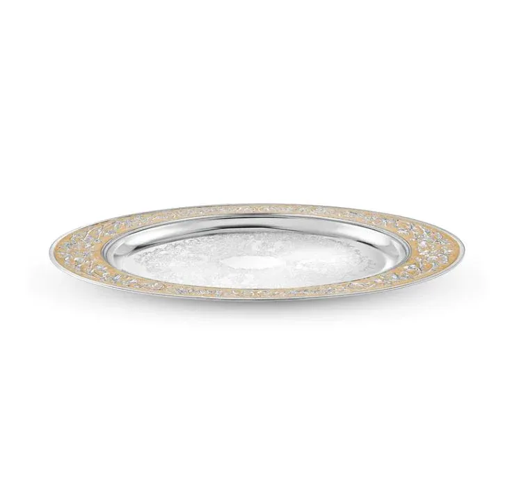 Oval MOP Tray- Peach Small