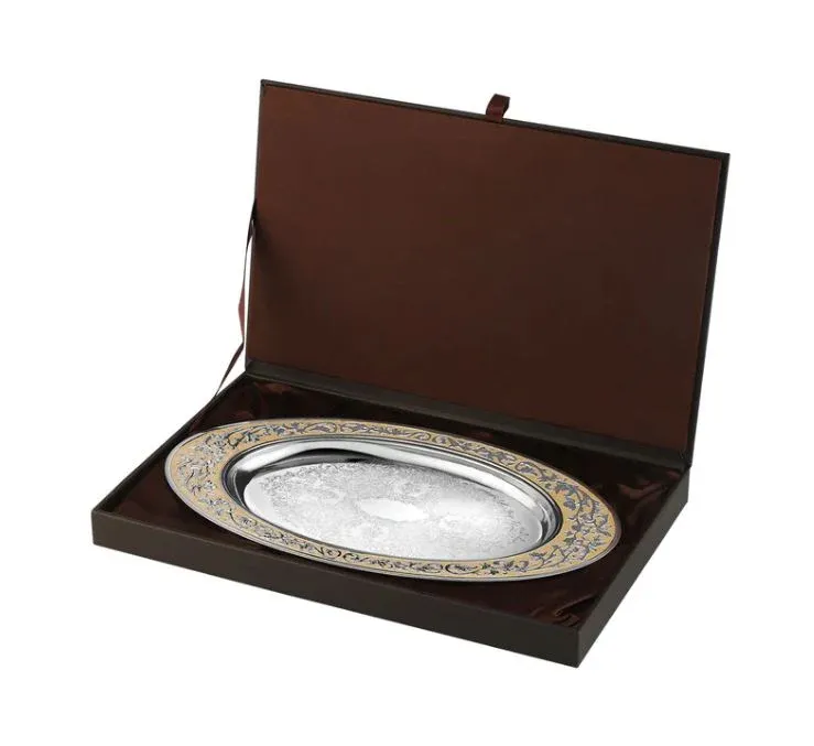 Oval MOP Tray- Peach Small