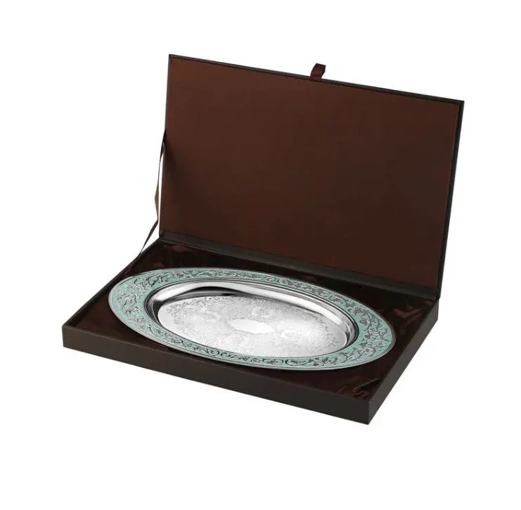 Oval MOP Tray- Sky Blue Medium