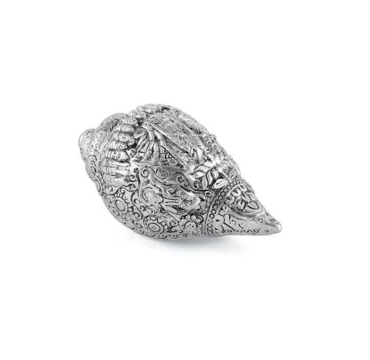 Vishnu shankh Small- Silver