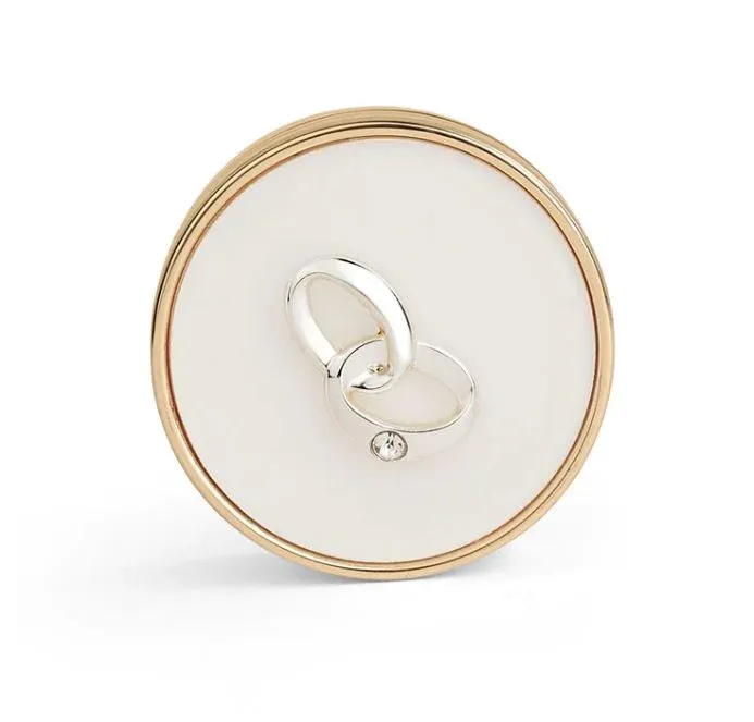Round Shape Ring Box Golden