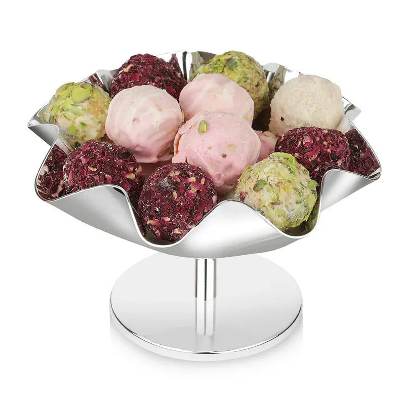 Curve Floral  Bowl with Stand