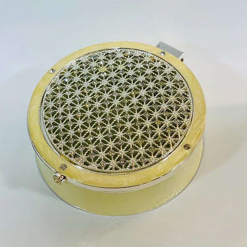 Round Crystals Trinket Box