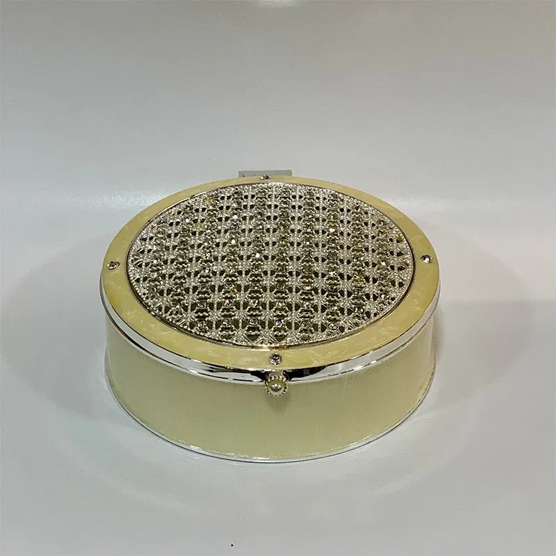 Round Crystals Trinket Box