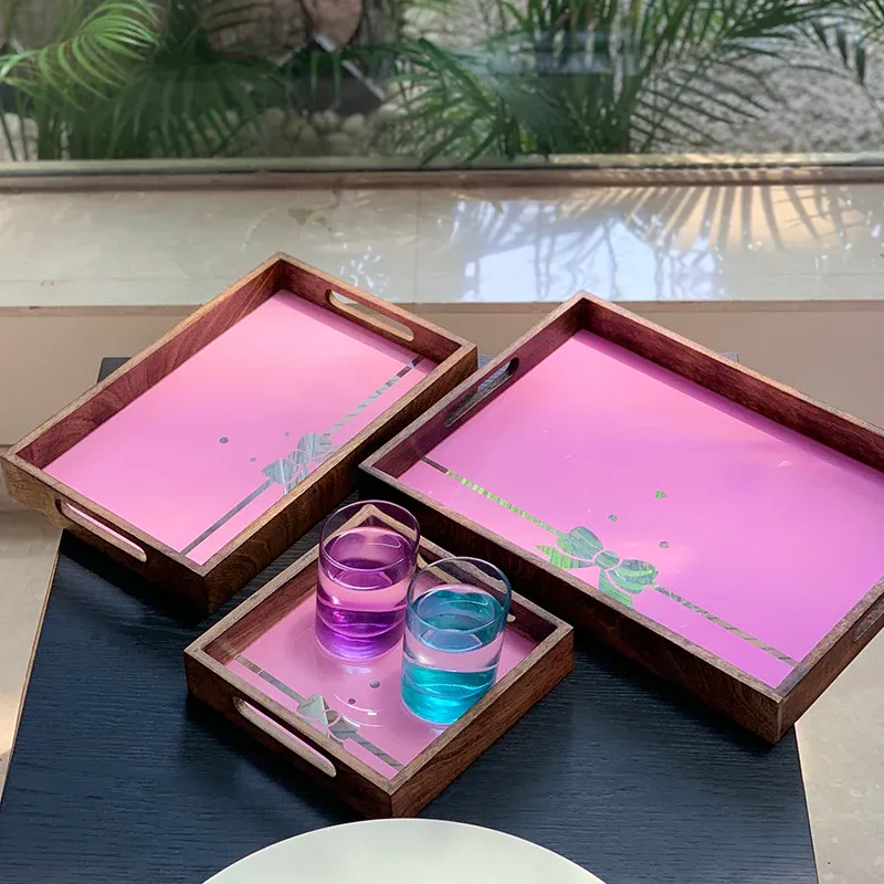 Wooden Trays Set of 3