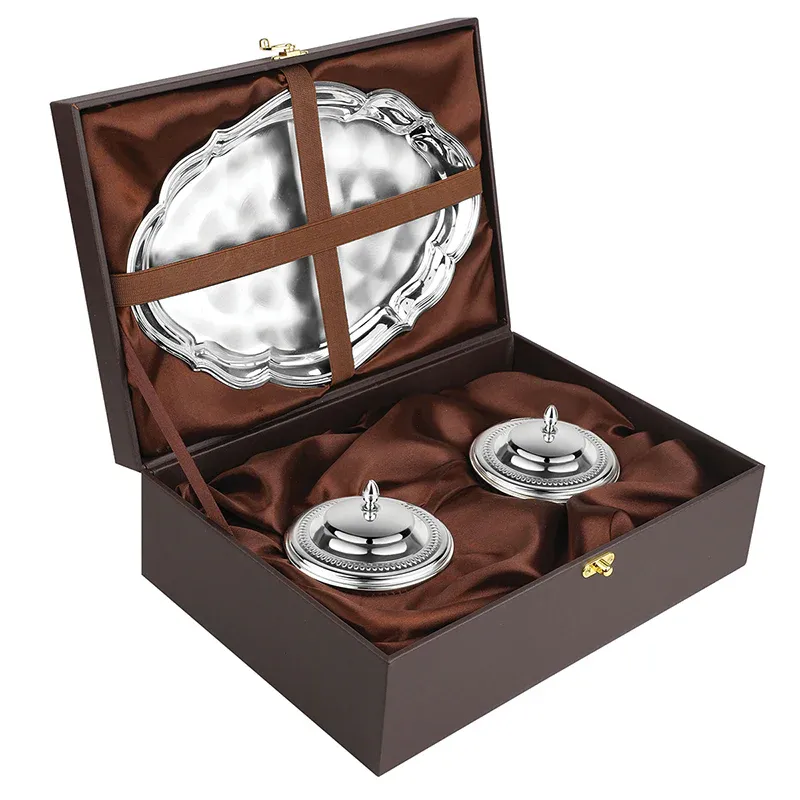 Tray With 2 Sugar Bowls