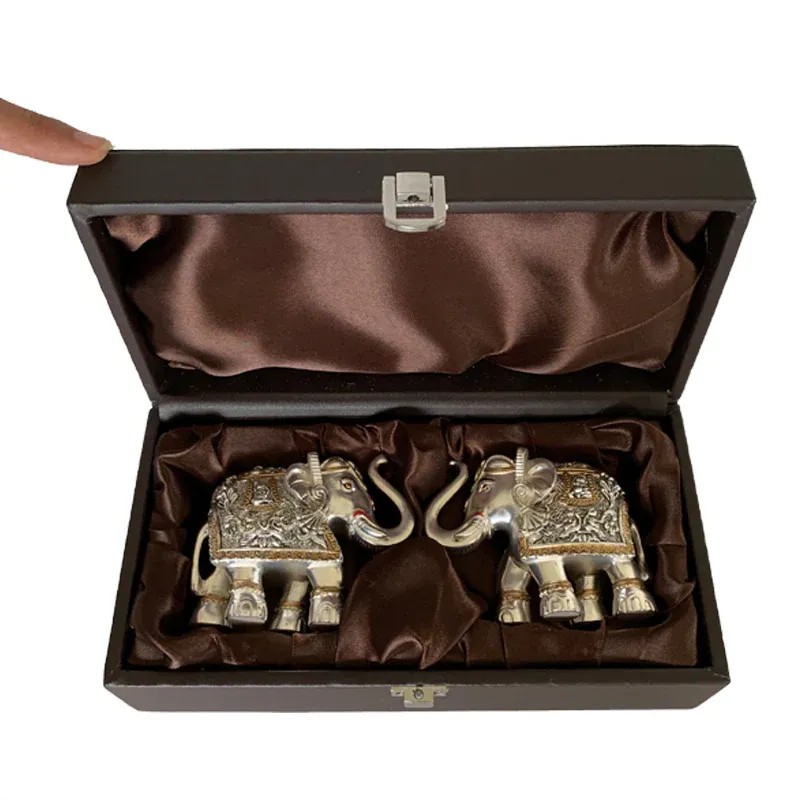 Silver Elephant Set Of 2