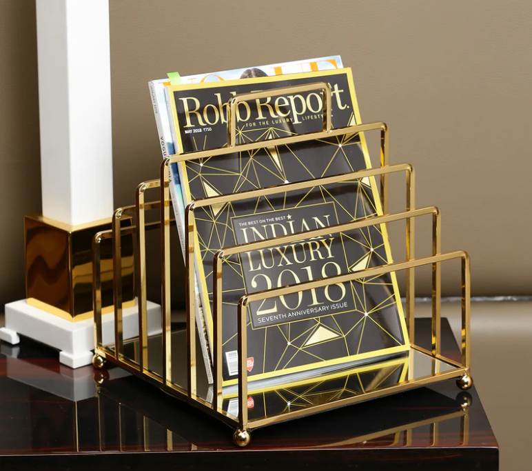 Magazine Holder Gold