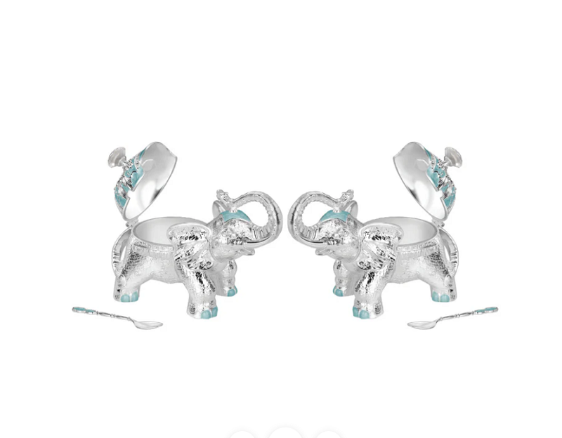 Set Of 2 Elephant Sugar pot