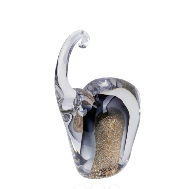 Set of 2 Majestic Crystal trunk Silver