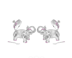 Set Of 2 Elephant Sugar pot