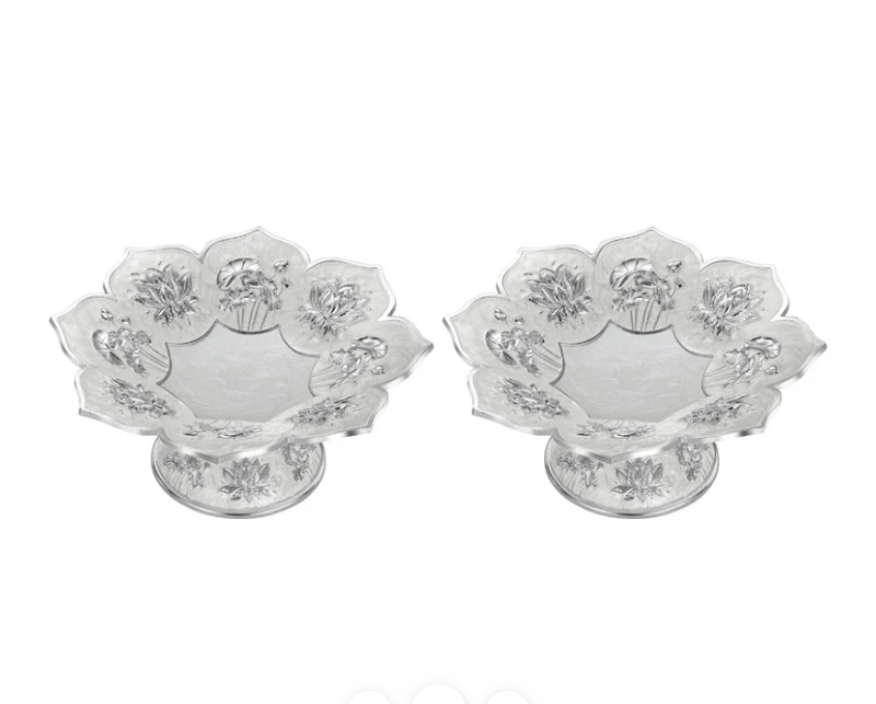 Set of 2 Lotus Galvanic Platter