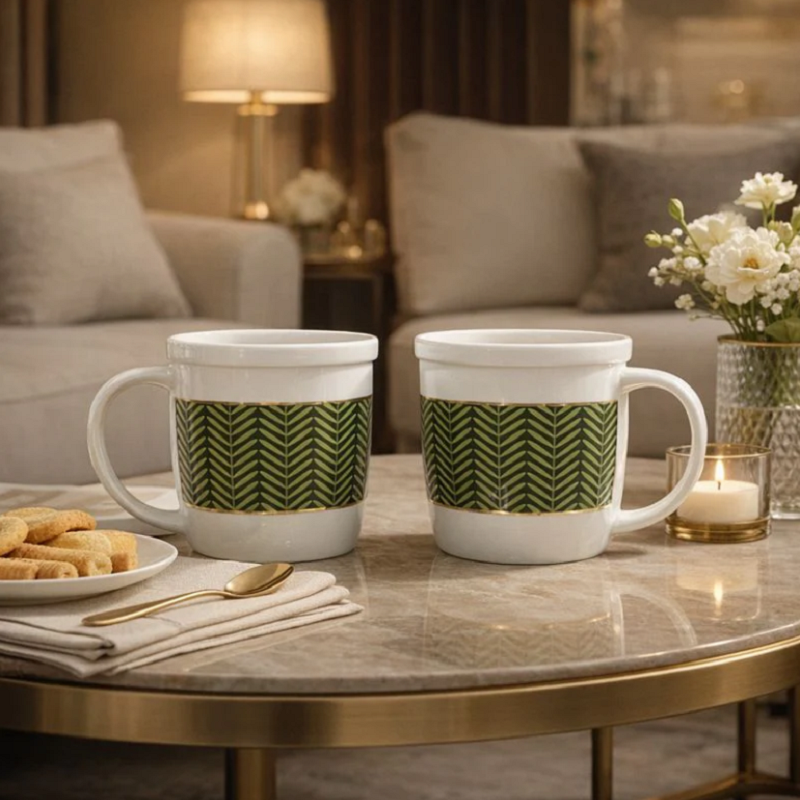 Forest Mosaic 2 pcs mug set