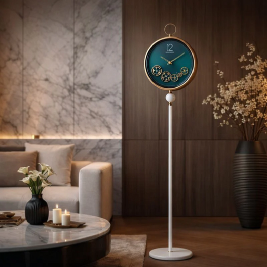 Orbit of Time Clock White