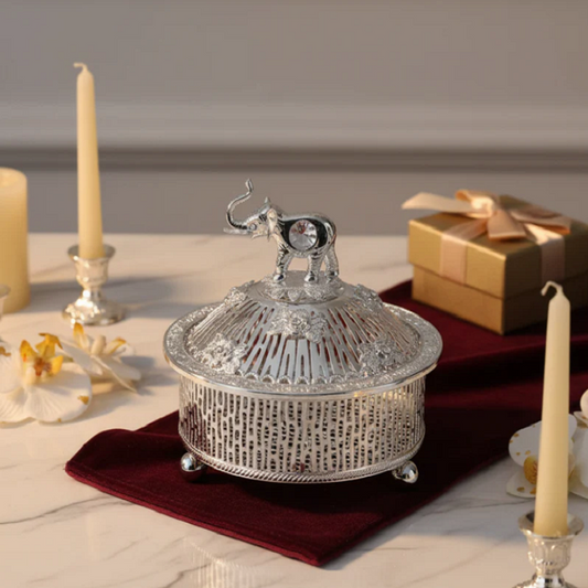 Elephant Round Dryfruit Box