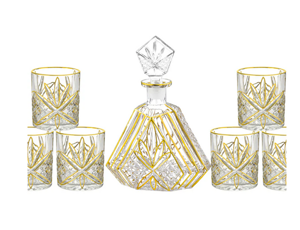 Aura Angel Set of 6 Glasses Golden
