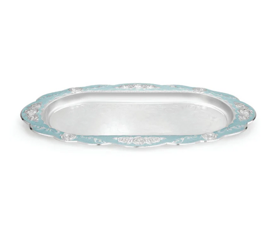 Peacock Oval Tray