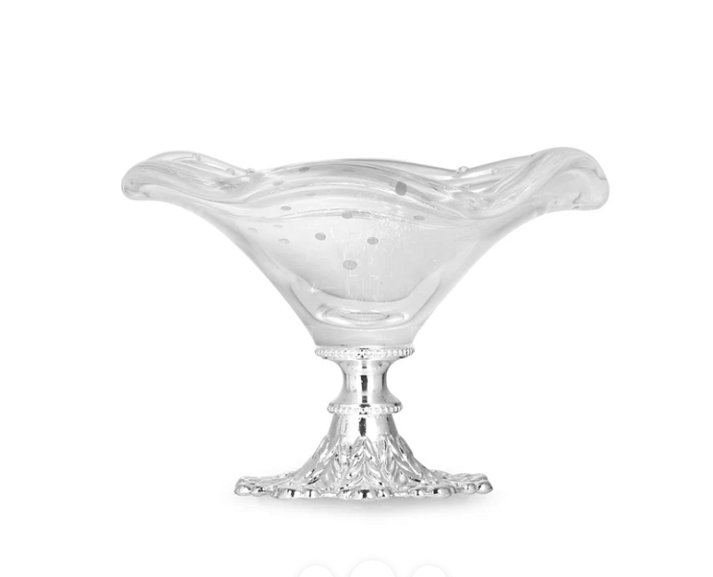 Curvy Glass Platter clear