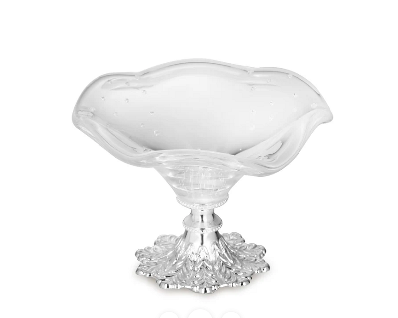 Curvy Glass Platter clear