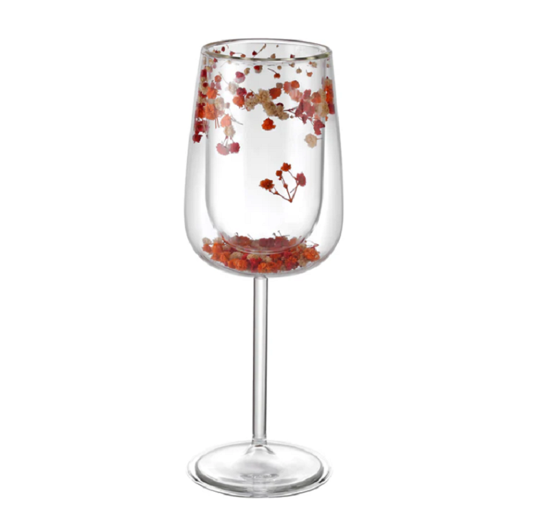 Flower Wine Glass - Set of 6 orange