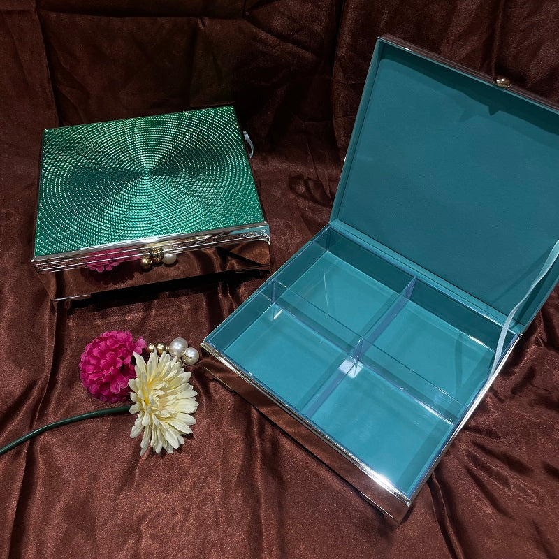 Set of 2 Green dry fruit box